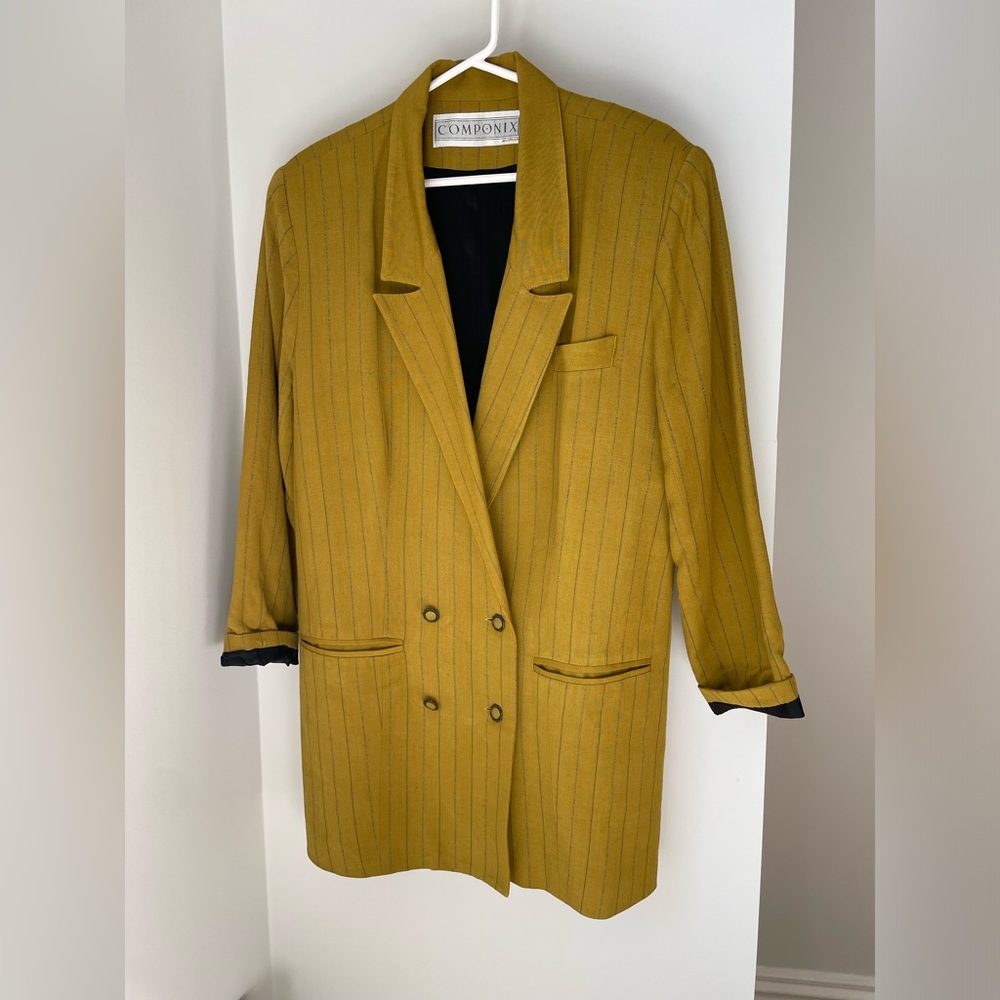 Vintage Componix mustard blazer jacket!